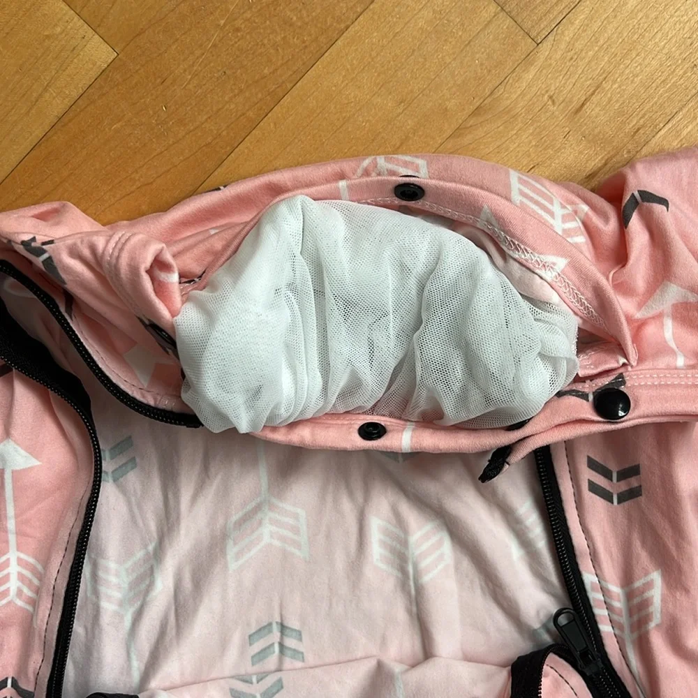 👼Amazlinen Amazing Life Pink Arrow Carseat Cover | Mesh Netting | Packable